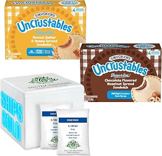 Uncrustables Peanut Butter & Honey Spread Sandwiches, Gift Set, 7.2 oz, 4 count each – Pack of 6 (total 24 pieces)