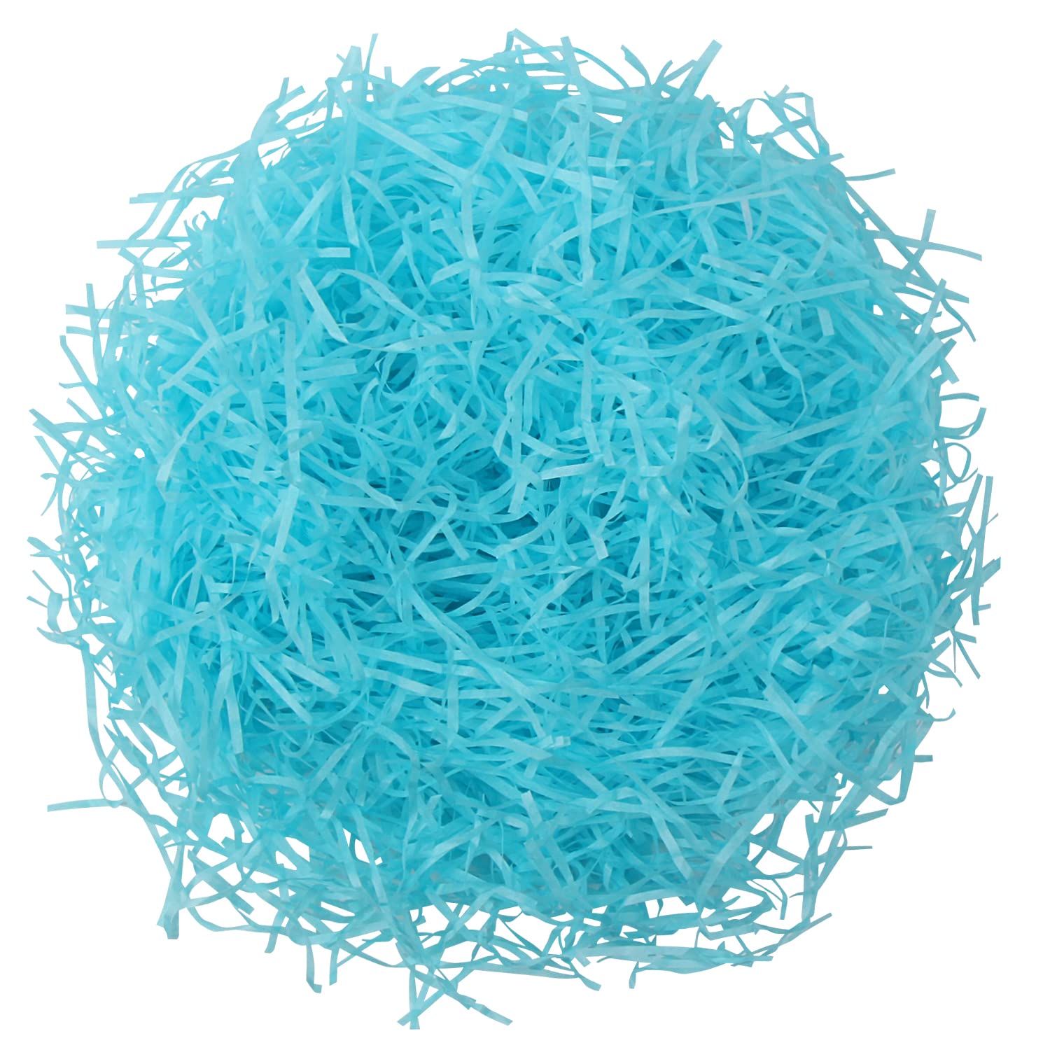 DIYASY Easter Basket Filler Shredded Paper,7 Oz Blue Crinkle Cut Paper Shred Filler Raffia Grass Tissue for DIY Gift Box Christmas Packaging Decoration