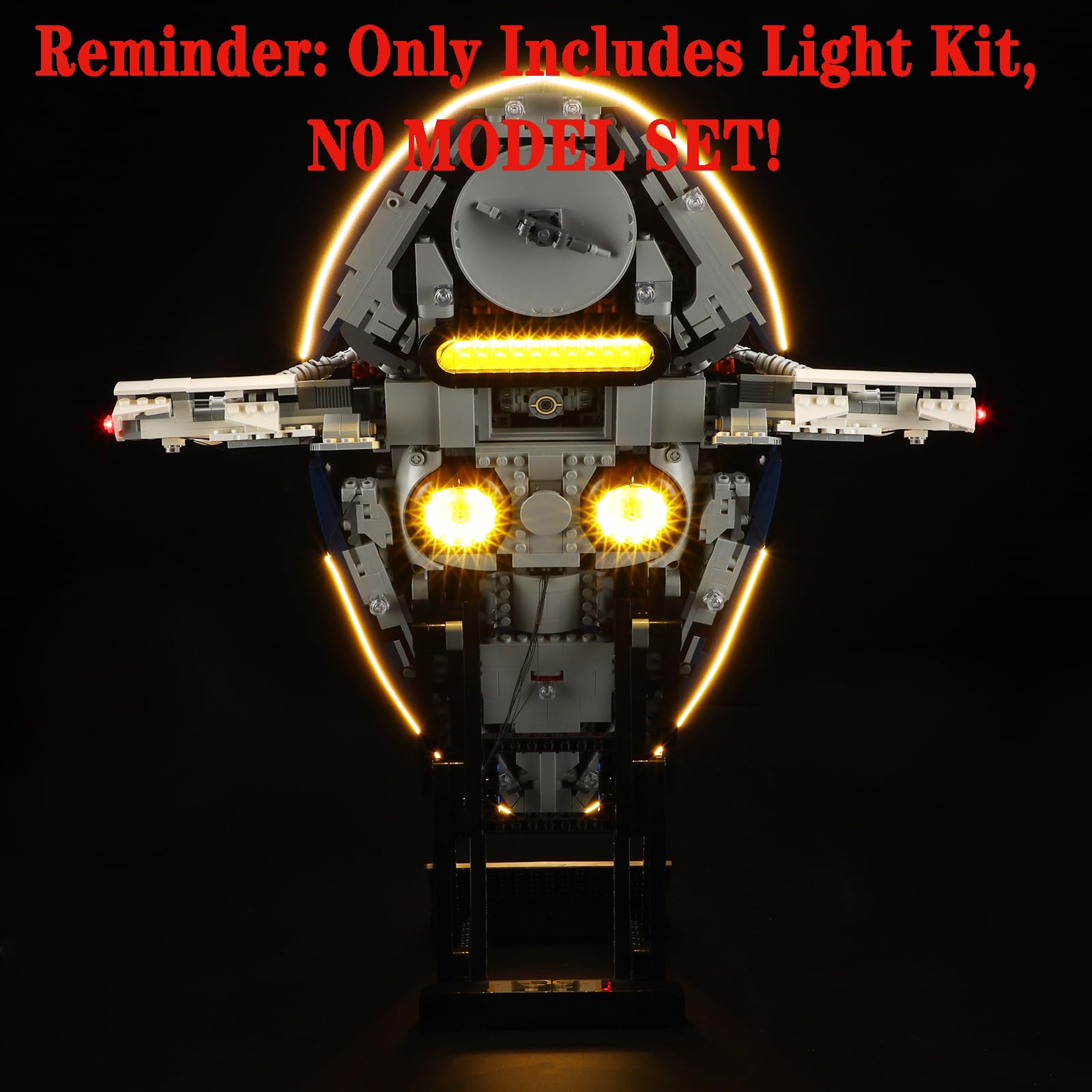 Kit di Illuminazione a LED Compatibile con LEGO Astronave di classe Firespray di Jango Fett 75409 Modello da Costruire - Set di luci a LED per Il Modello (Non includere Il Modello)