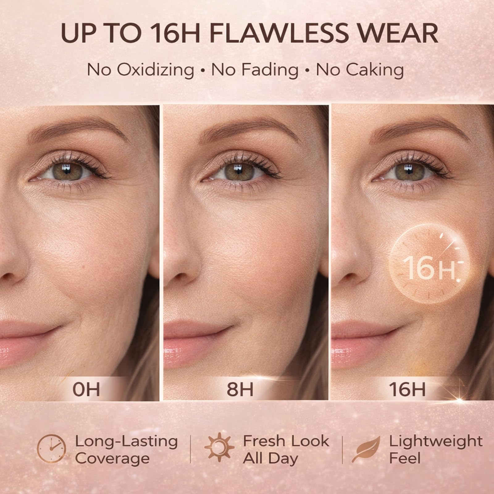 Korean Color Changing Liquid Foundation SPF 50, Medium to Full Coverage