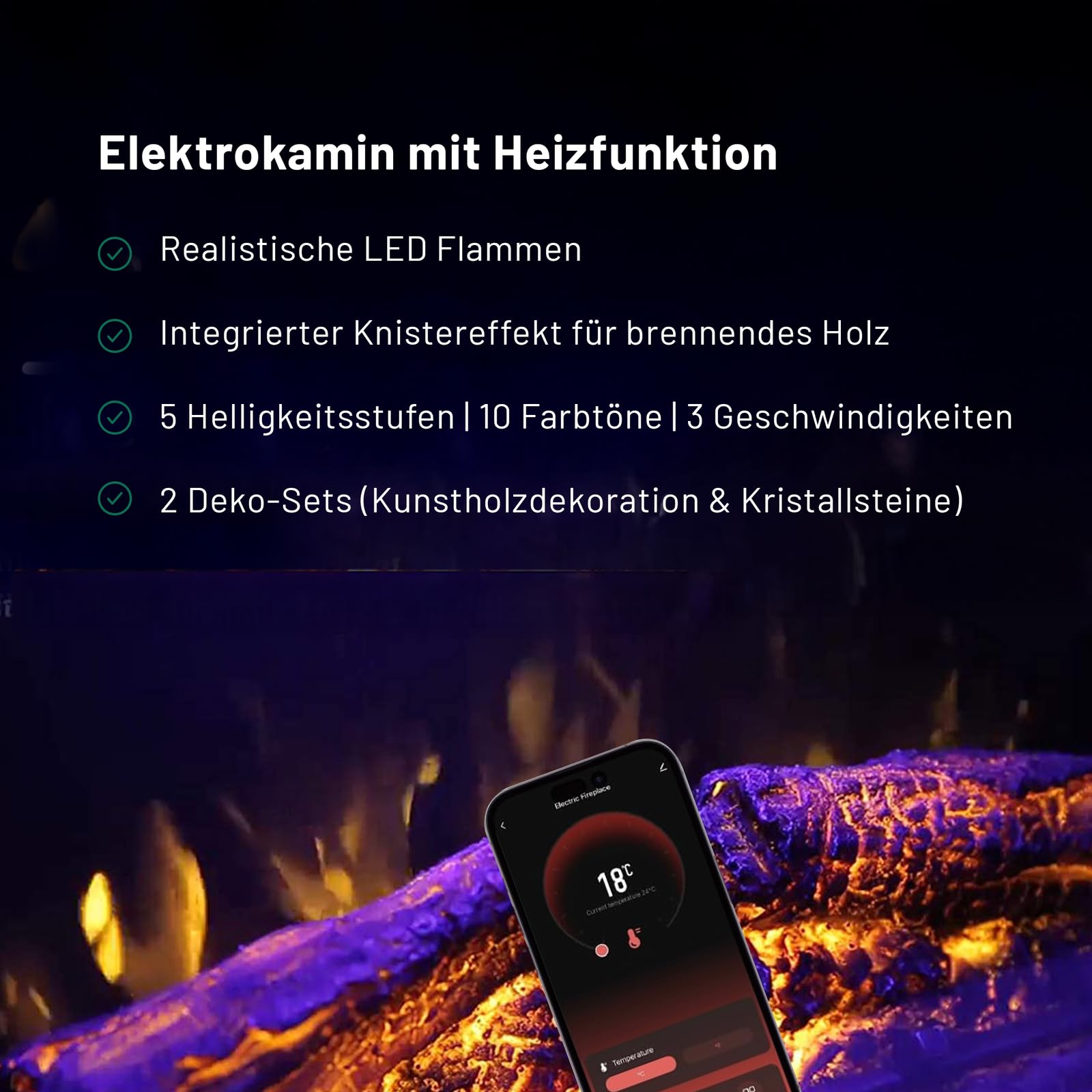 GLOW FIRE Cobalt Wall - Parent