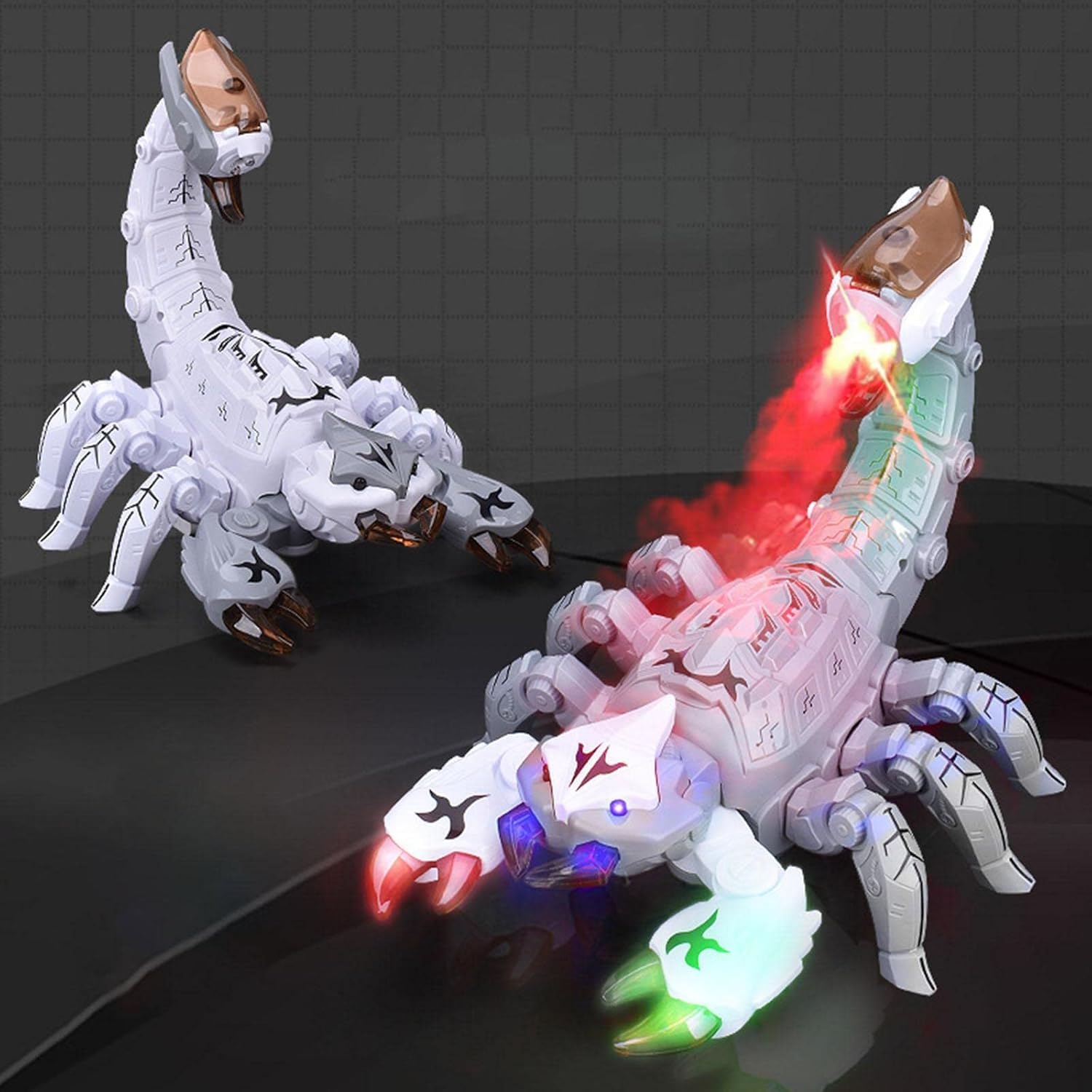 SparkBucket Electric Scorpion toypray Smoke Moving Joints Animal Model for Child White Kidso Play 2