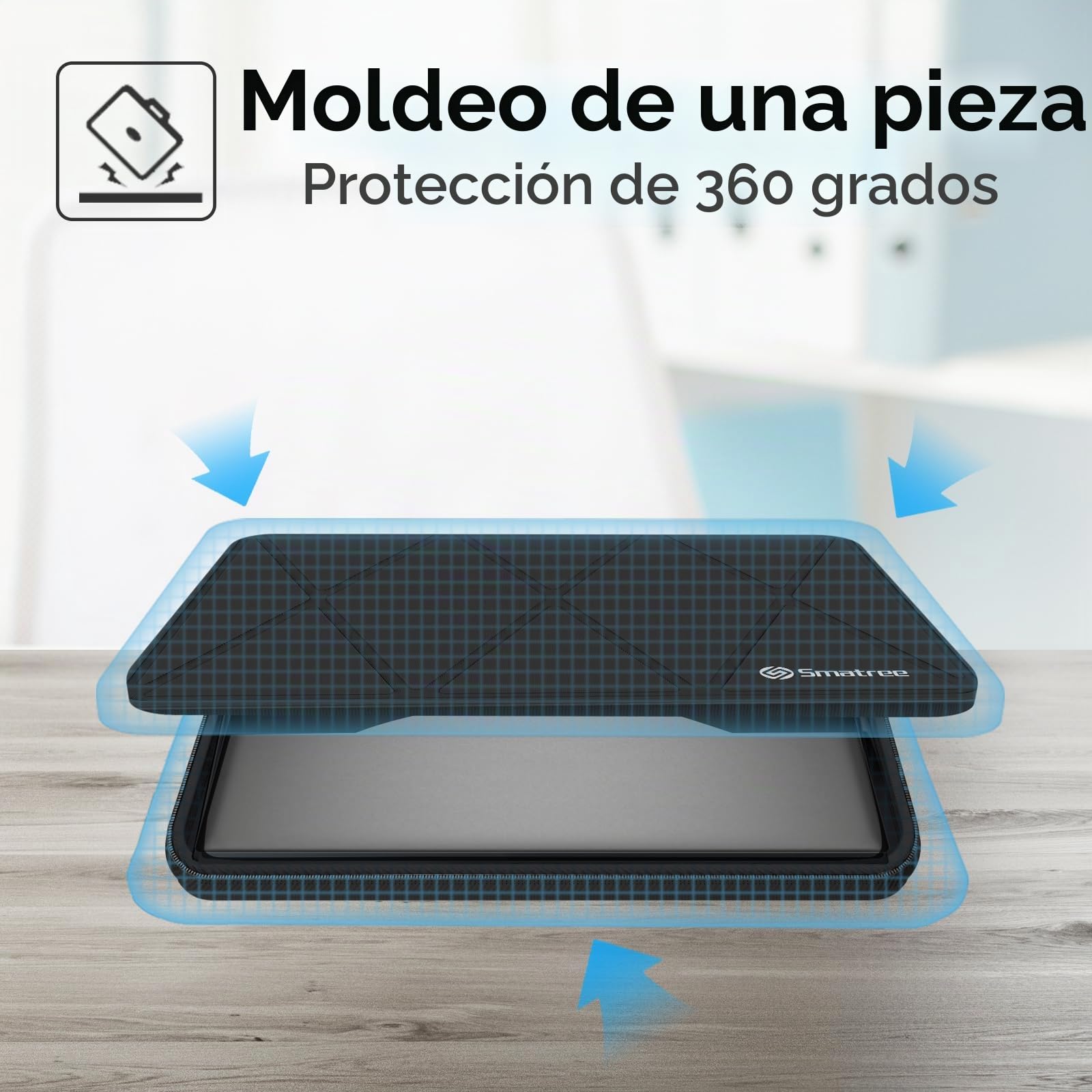 Smatree Funda Protectora rígida de EVA Compatible con Microsoft Surface Laptop Studio/Studio 2 de 14.4 Pulgadas, Bolsa antigolpes (X8257)