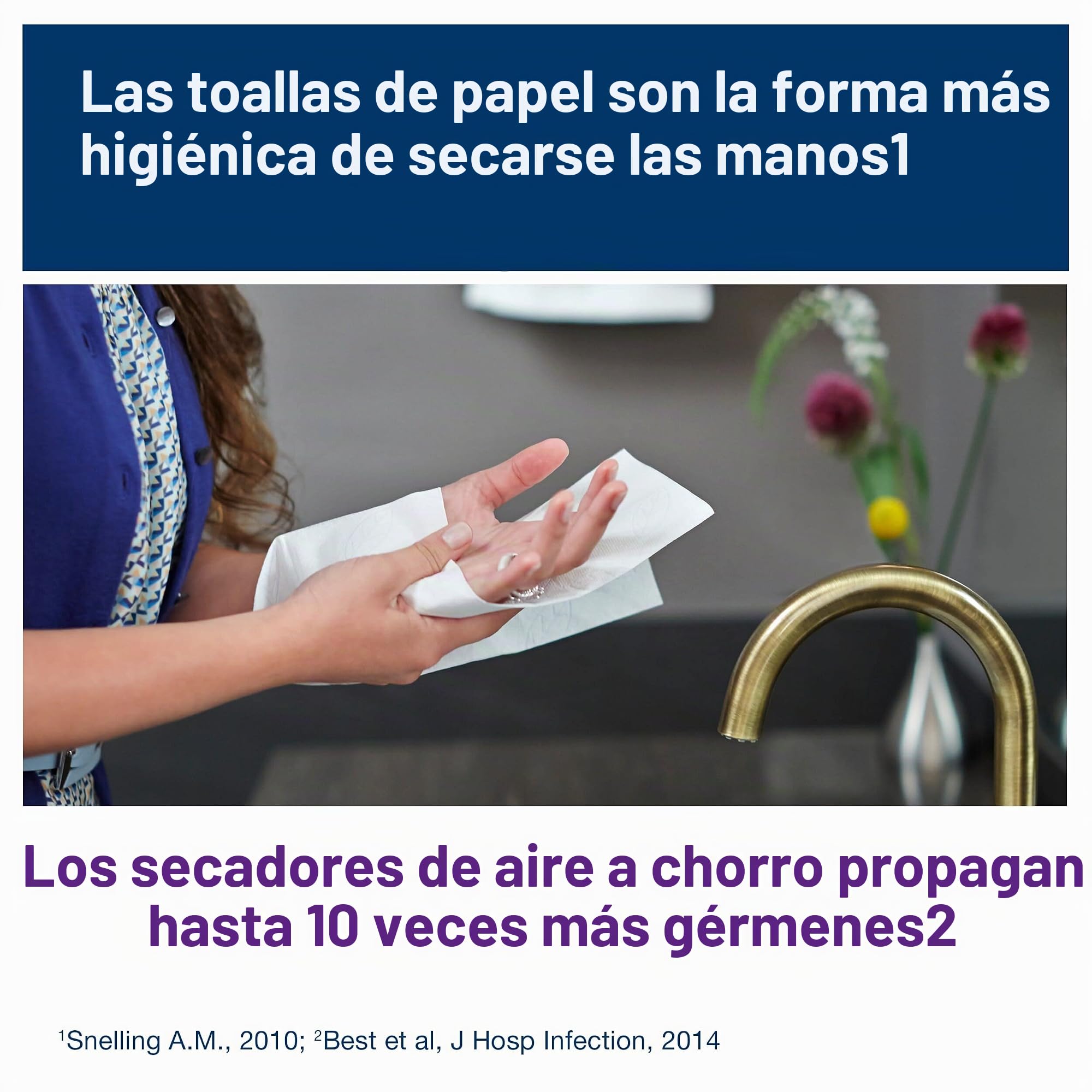 Tork 471113 Toallas de papel para manos en rollo, para sistemas de sensores H12/H13, para dispensadores electrónicos de rollos de toallas, resistentes al desgarro, 2 capas, blancas, 6 rollos x 143 m
