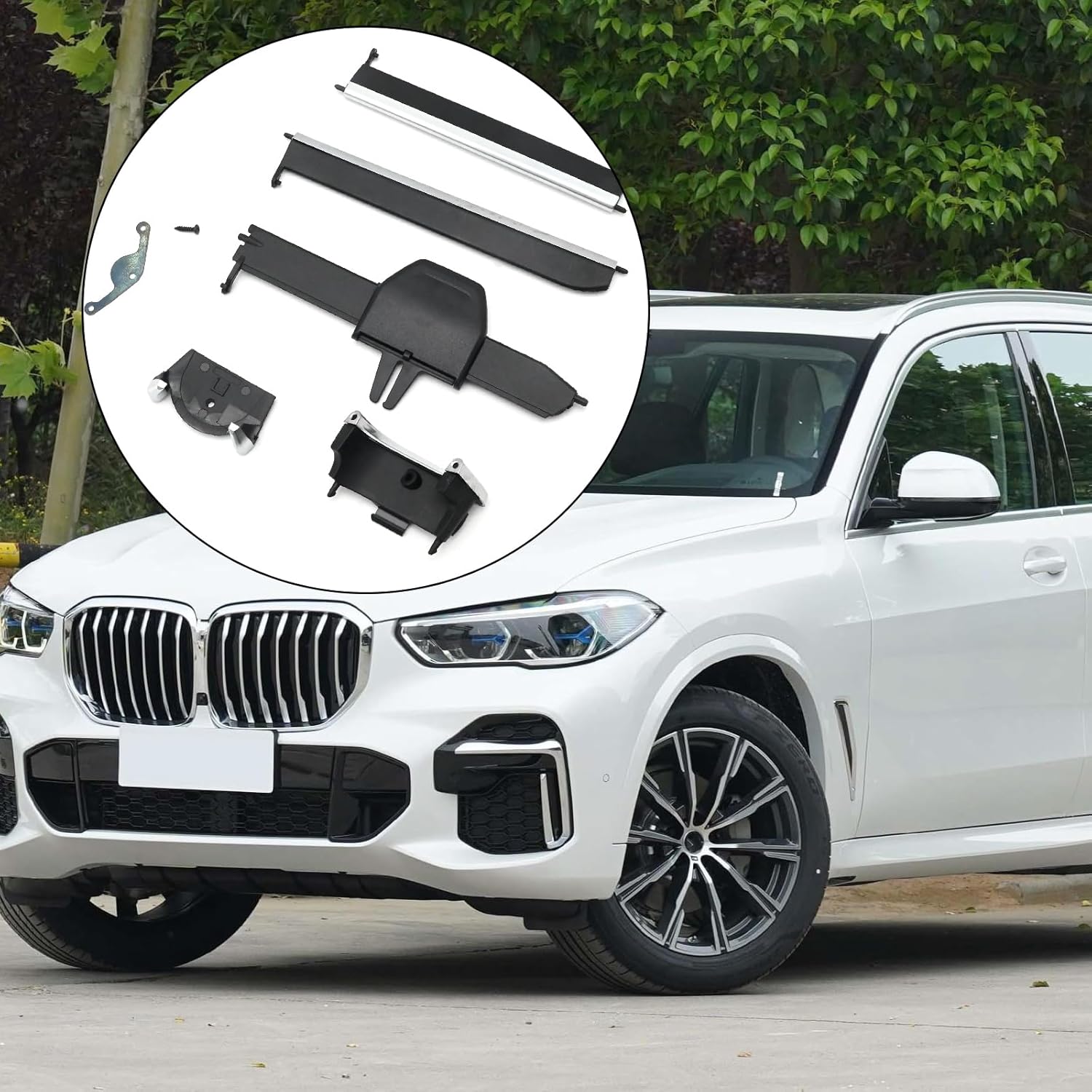 64119458543 Left Front Center A/C Air Vent Outlet Repair Kit Replacement for BMW X5 X6 X7 G05 G06 G07 2019 2020 2021