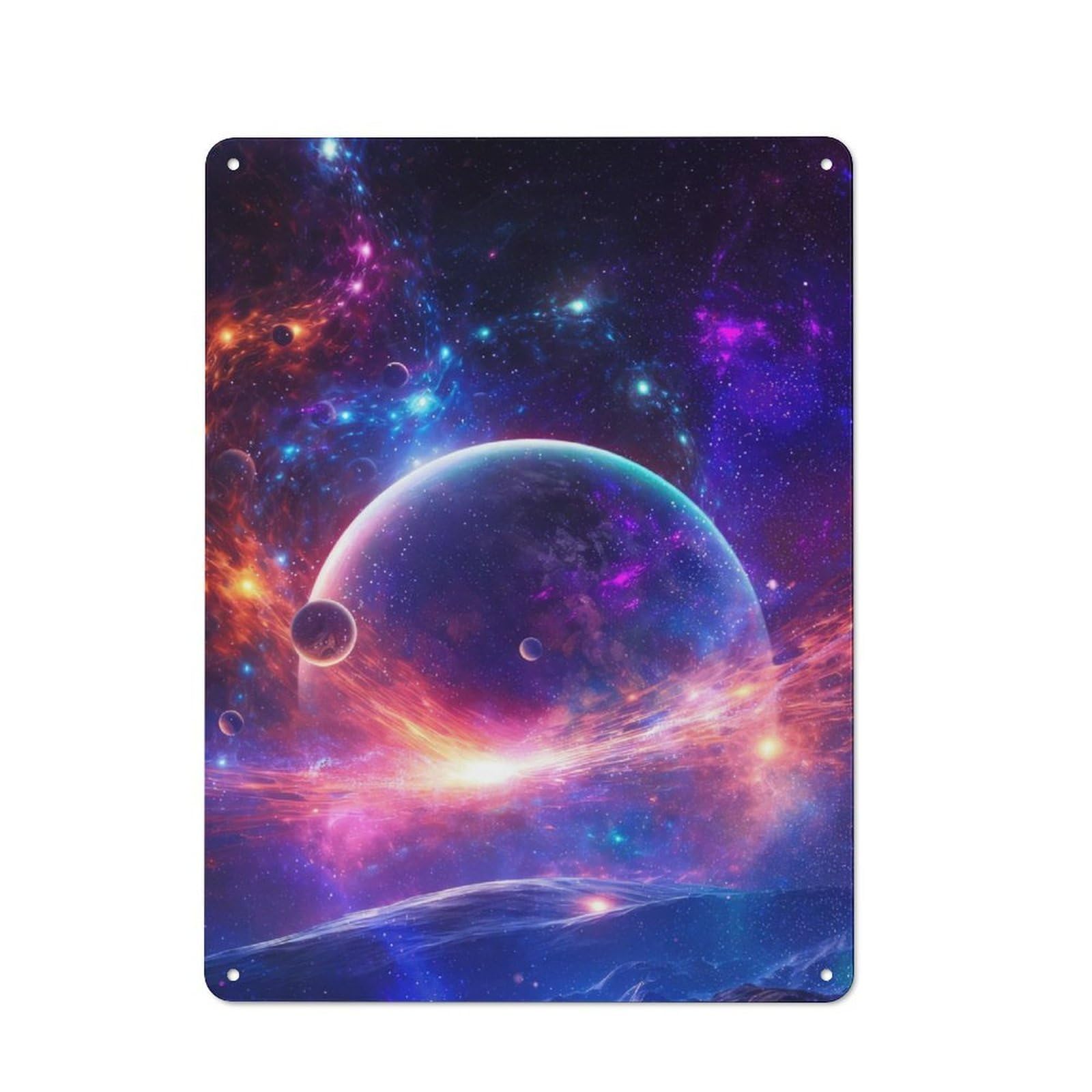 Junmoney Galactic Dreams Rustic Metal Sign 40X30cm Featuring For Garage Wall, Suited To Garage Decor Collectors