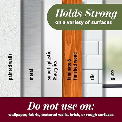 Vista 31 de Command 17034BN-2ES - Ganchos decorativos medianos de níquel cepillado, 2 unidades por paquete Mate negro