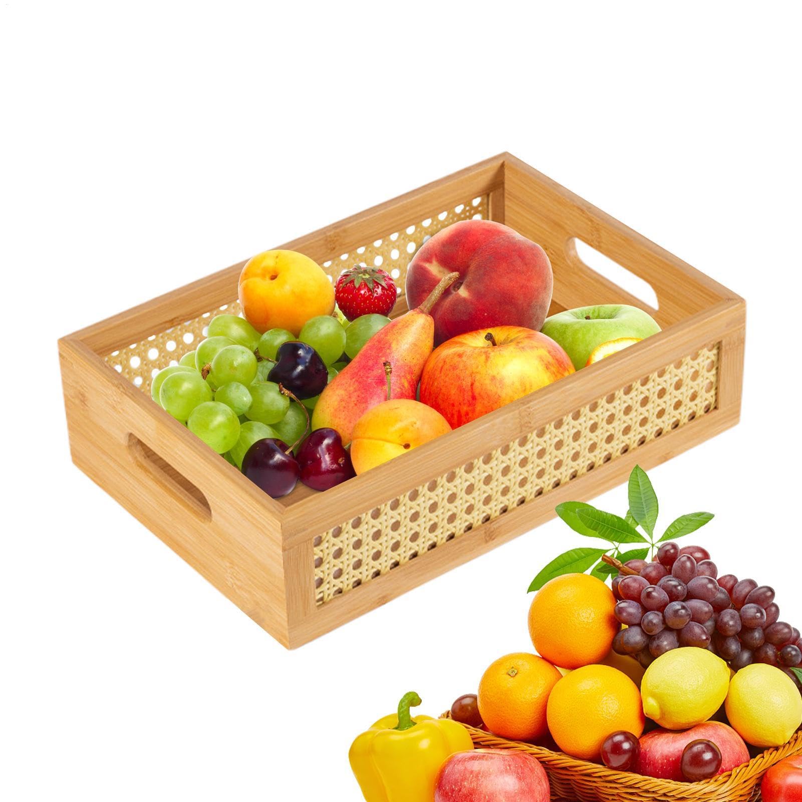 Boîte de rangement en rotin et panier pour ranger livres et snacks