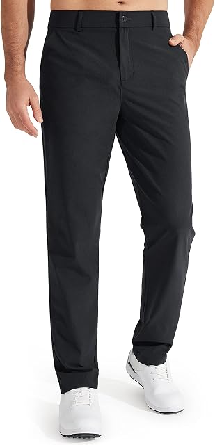 Libin Pantalon de golf pour hommes Robe de travail stretch Pantalons 30"/32"/34" Quick Dry Lightweight Casfy Pantalonnes avec poches
