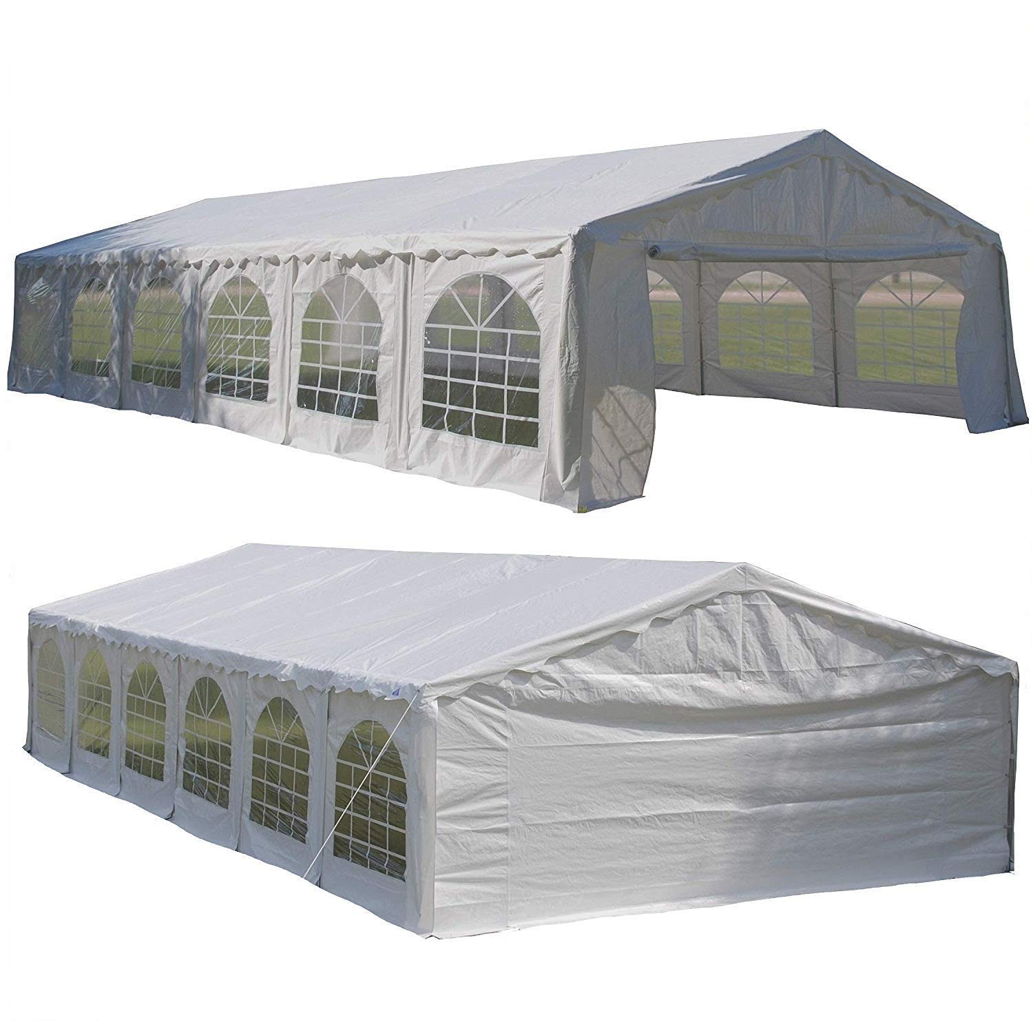 DELTA 40'x20' Budget PE Party Tent +3 Free Long Bags, Tents for Parties, Carpas para Fiestas,Heavy Duty Outdoor Event Canopy, Wedding Tent, with Waterproof Top