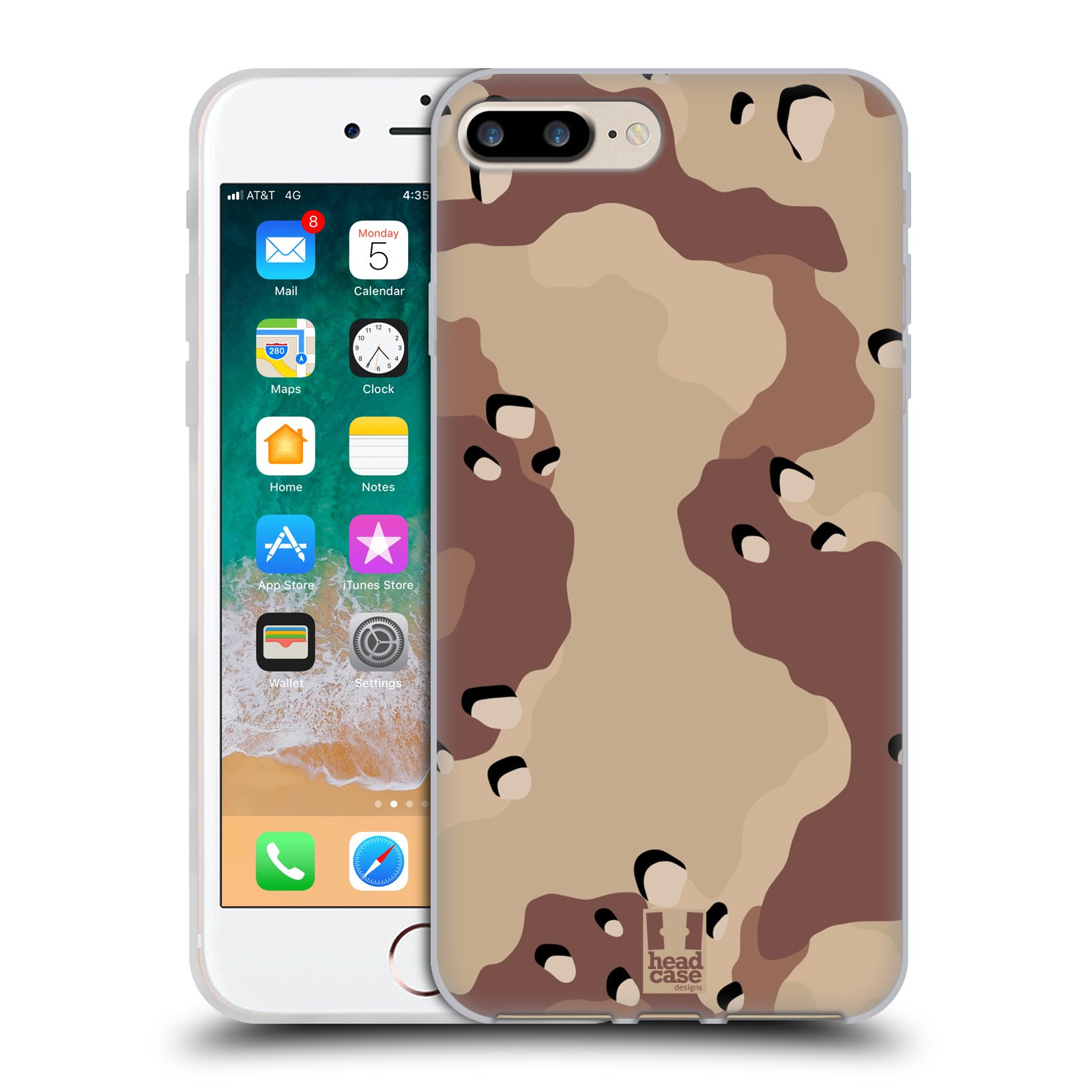 Coque en gel militaire pour iPhone 8/7 Plus compatible charge MagSafe