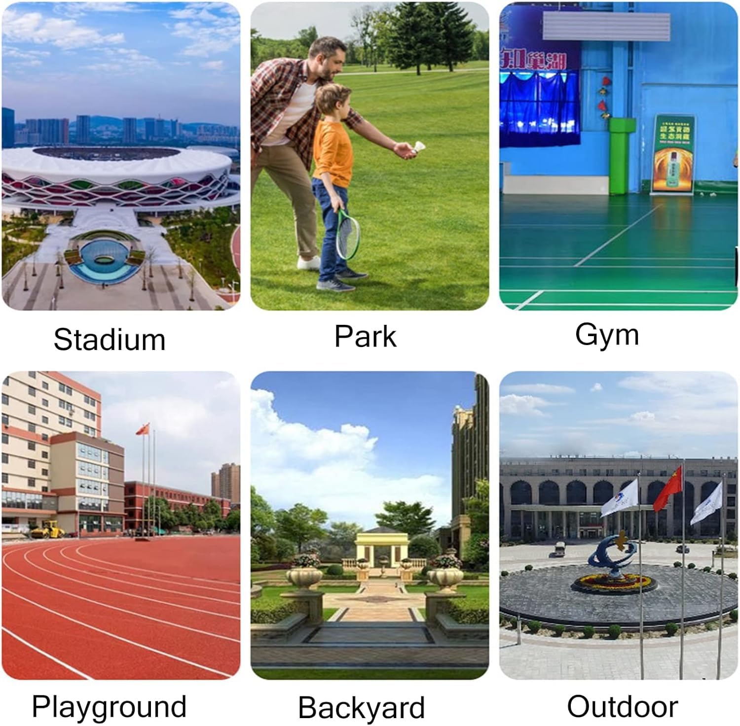 Freestanding Badminton Combo Set, Tennis Net for Driveway on Wheels, for Backyards, Beach & Family Outdoor Games with 20ft Nylon Nets for Kids Adults