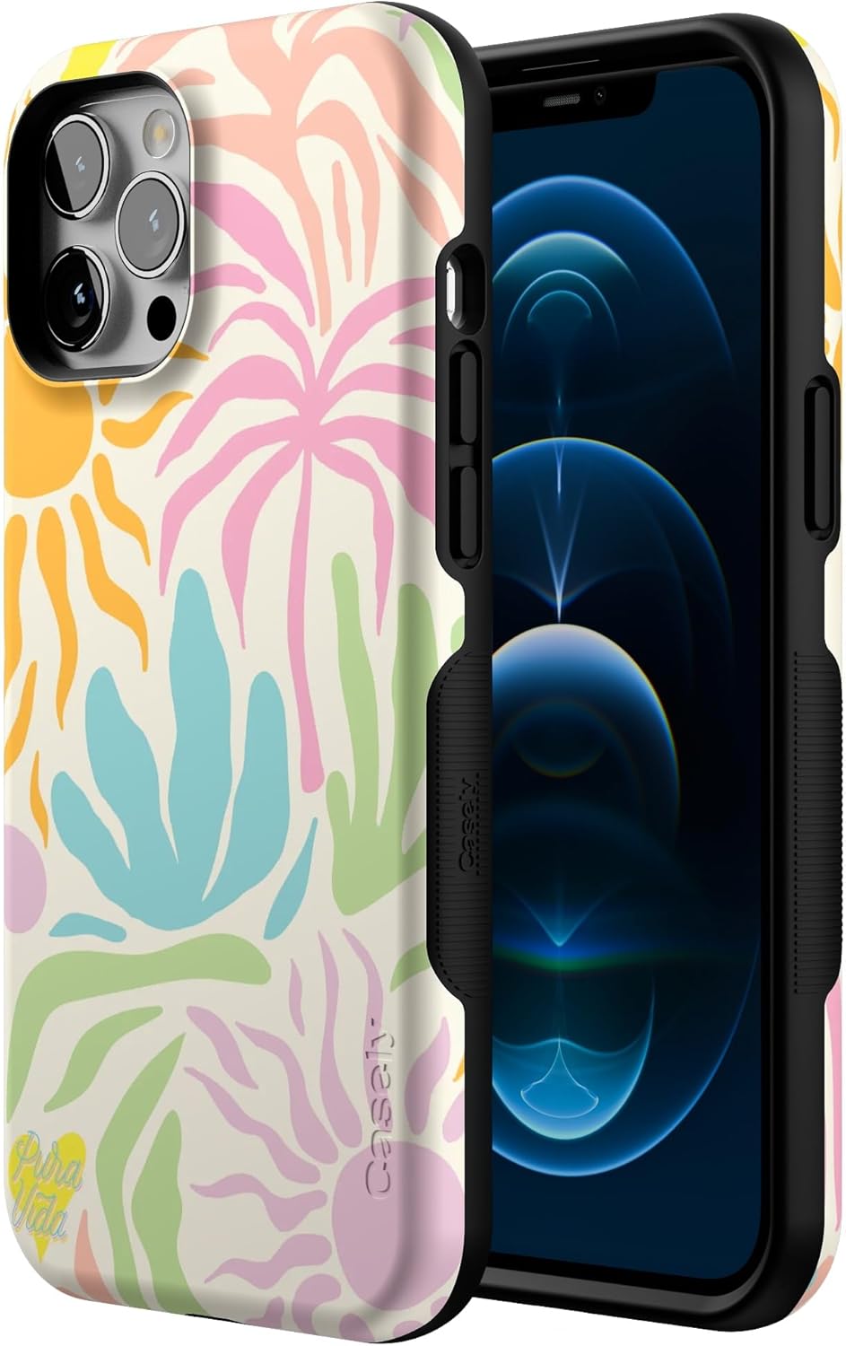 Casely iPhone 12 Pro Max Case | Pura Vida | Oasis | Bold Protective Design | MagSafe Compatible Design - Image 2