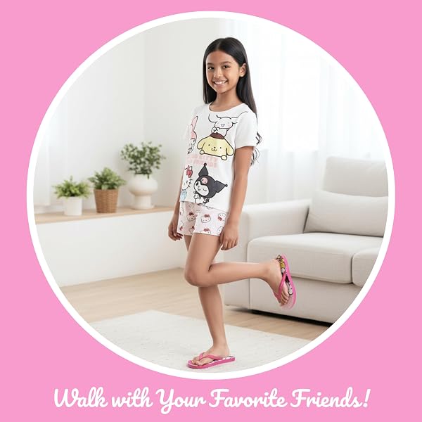 Hello Kitty Infradito per Bambine, Sandali Estivi Regalo per Ragazze, Taglie EU 26 alla 33 - 4