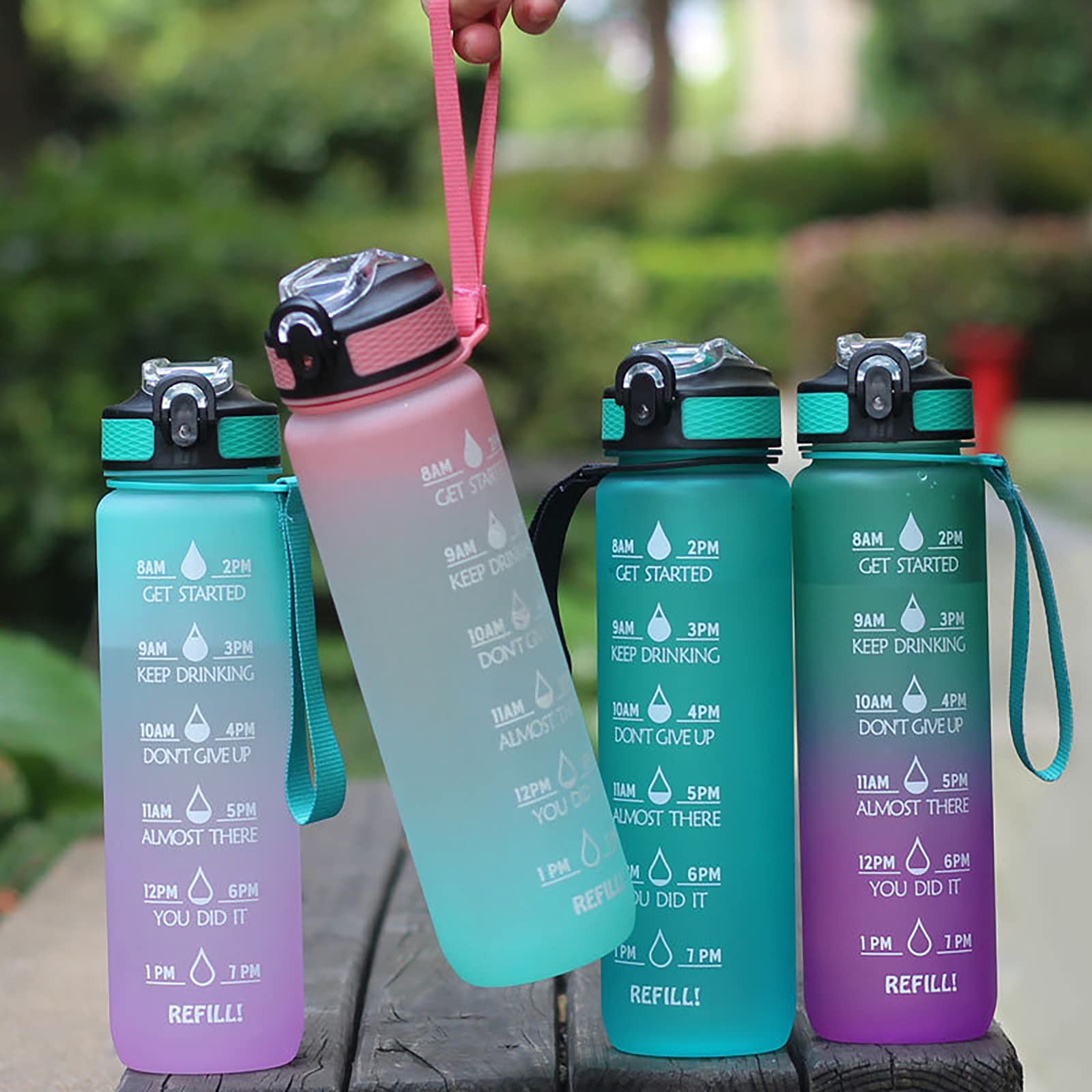 Amazon.co.jp: 水筒 ストロー 漏れ防止 Bpaフリー プラスチック 