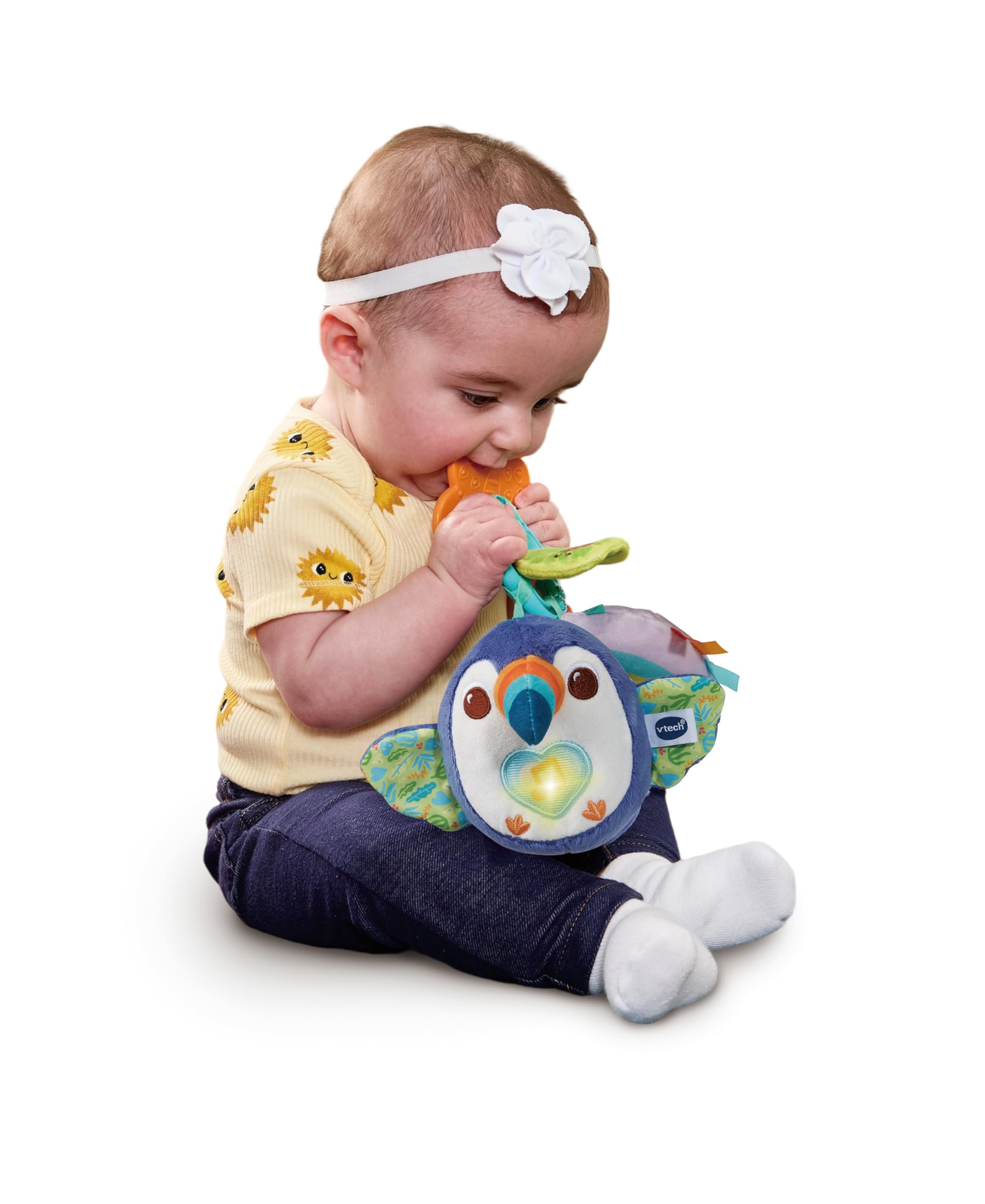 VTech Baby Take-Along Toucan, Interactive Baby Toy with Lights, Songs & Melodies, Tactile Stimulation, Gift for Ages 0, 3 - Image 2