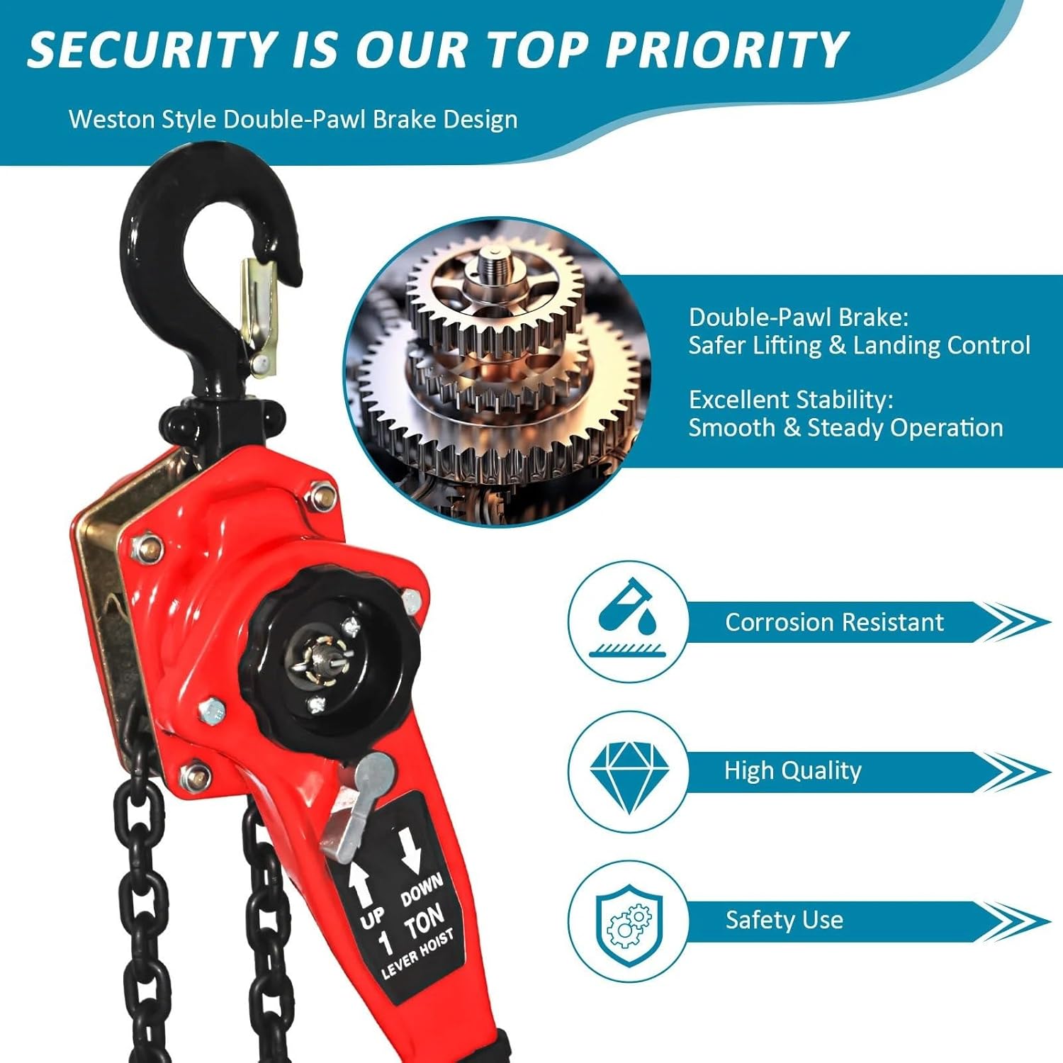 レンタル】電動チェーンブロック 1t×20m／ER2-010S×20M｜鹿島三友鋼機