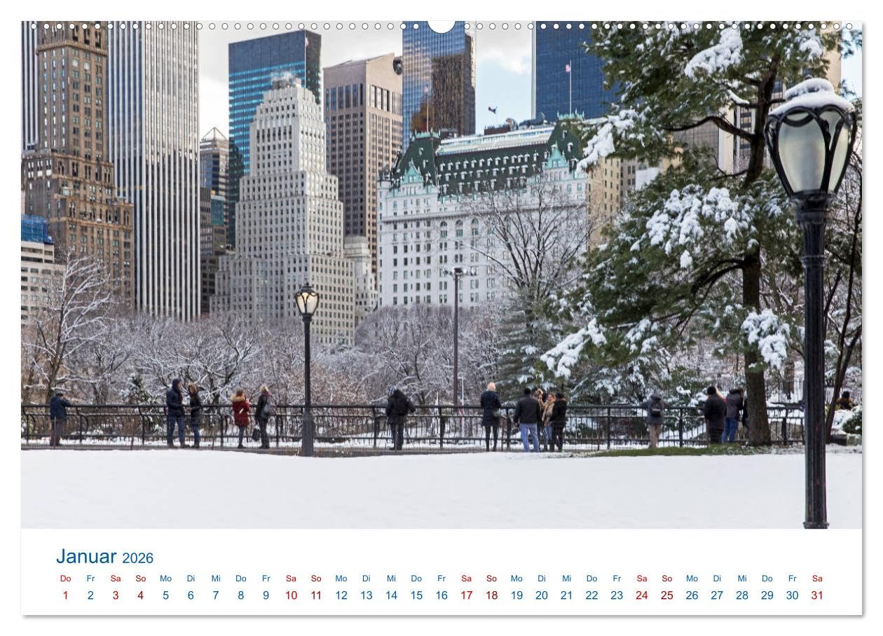 Die New Yorker City (hochwertiger Premium Wandkalender 2026 DIN A2 quer), Kunstdruck in Hochglanz: Aktuelle New York Bilder