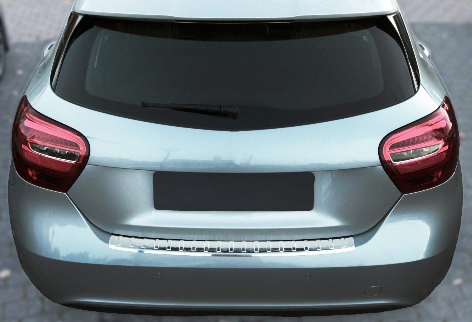 Protezione paraurti posteriore adatta per Citroën DS5 2012-2018 hatchback 5 porte acciaio inox spazzolato