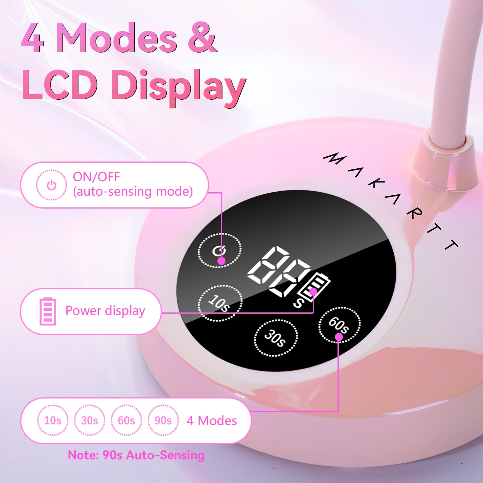 Makartt UV Nail Lamp Rechargeable - Image 4