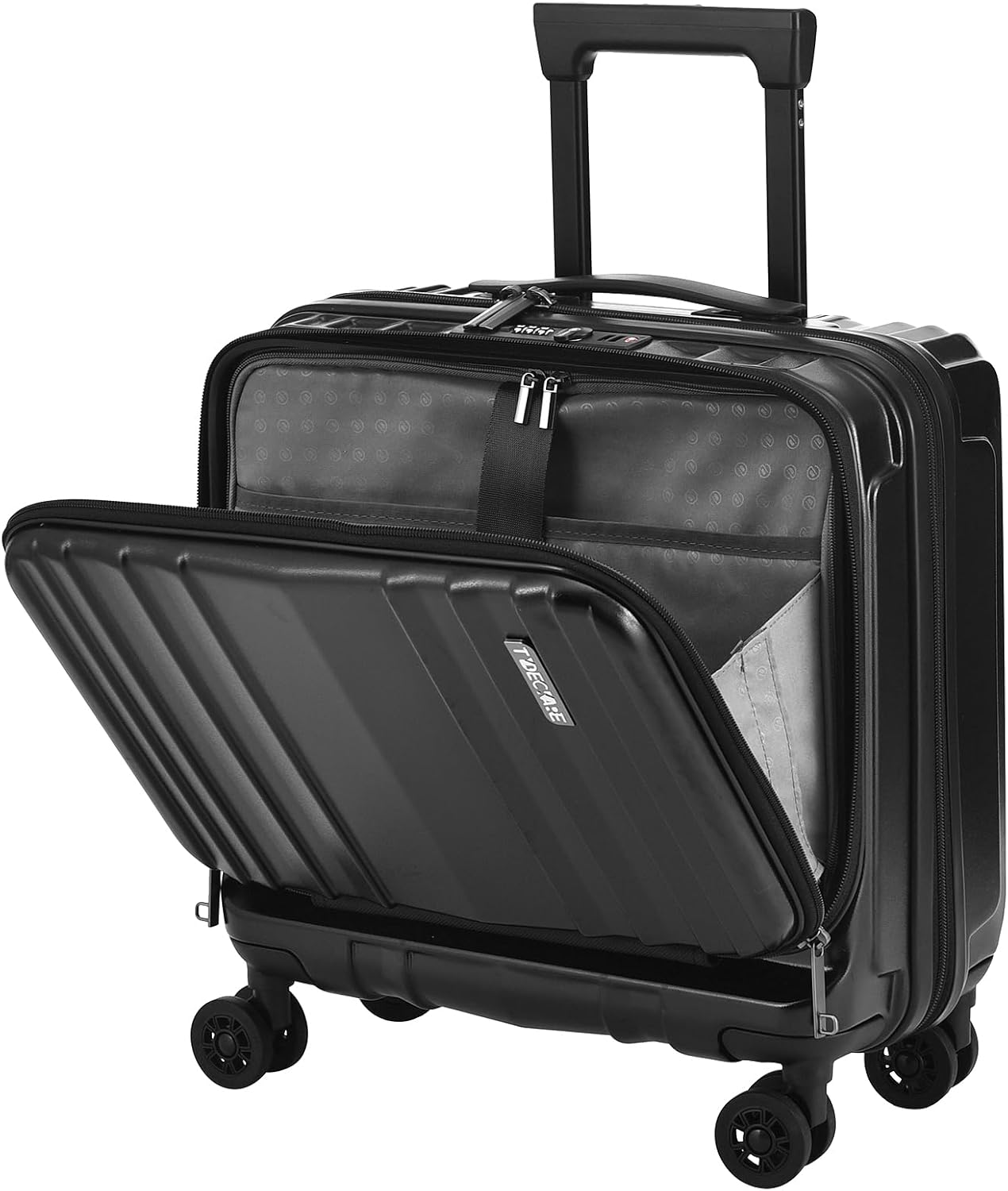 Kaleenie 16" Carry on Luggage with 2 Laptop Compartments
