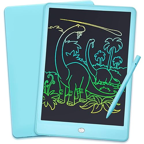 LCD Writing Tablet 10 Inch Colorful Screen Drawing Tablet for Kids, Reusable and Portable Toddler Educational Toys for 3 4 5 6 Years Old Boys and Girls