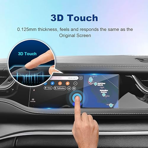 Miniatura 3 de Protector de pantalla copiloto Grand Cherokee 2022 2023 2024 para Jeep Grand Cherokee Co-pilot Display, 2024 Grand Cherokee Accesorios 2023 2024