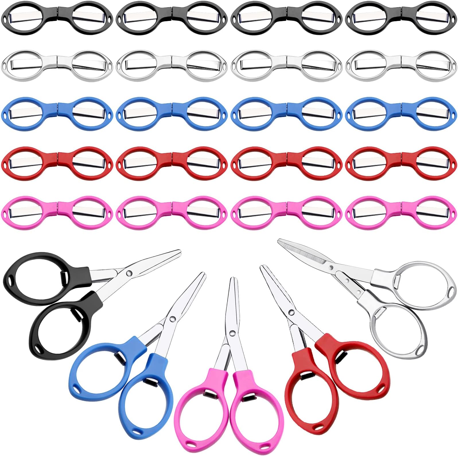 Amazon.com: 50 Pcs Folding Scissors Mini Foldable Scissors Small Travel ...