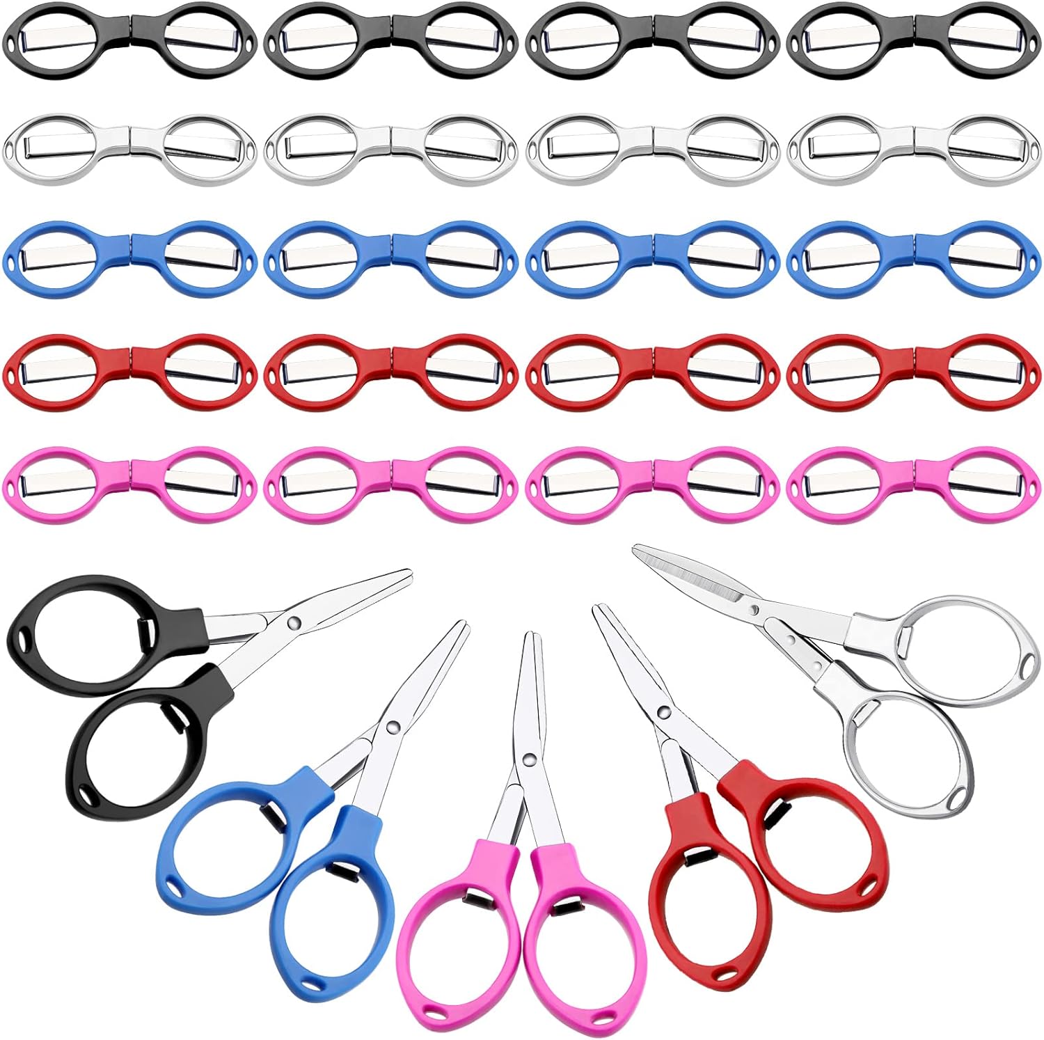 Amazon.com: 25 Pcs Mini Folding Scissors Small Foldable Travel ...