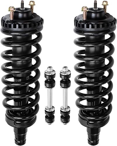 Miniatura 41 de Detroit Axle - Kit de 4 puntales delanteros para Dodge calibre 09-12, 2 puntales y muelles helicoidales 2 estabilizadores barra estabilizadora 2009