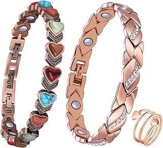 Jecanori Effective Magnetic Bracelets for Women, Ultra Strength Magnet Bracelet with Sizing Tool