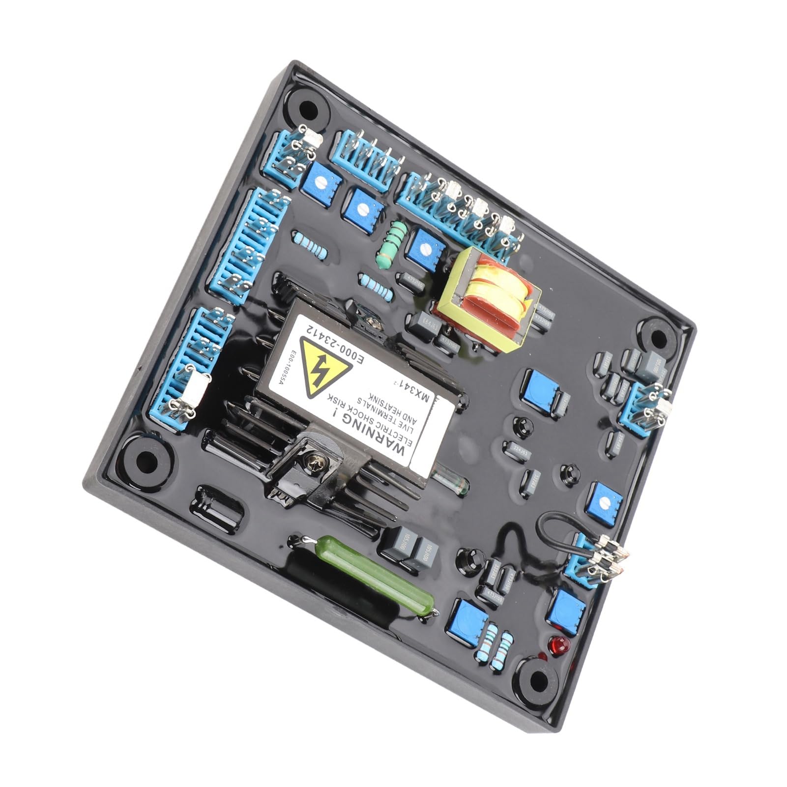 Controlador Automático de Voltaje, Material ABS, Módulo AVR MX341 para Generador sin Escobillas con Protección contra Sobreexcitación y Baja Velocidad, Ideal para Uso en Campo