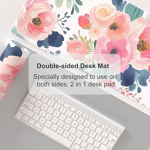 Vista 134 de Colorful Star Alfombrilla grande para mouse, botánica abstracta impermeable, alfombrilla de mouse para juegos de computadora, alfombrilla de mouse