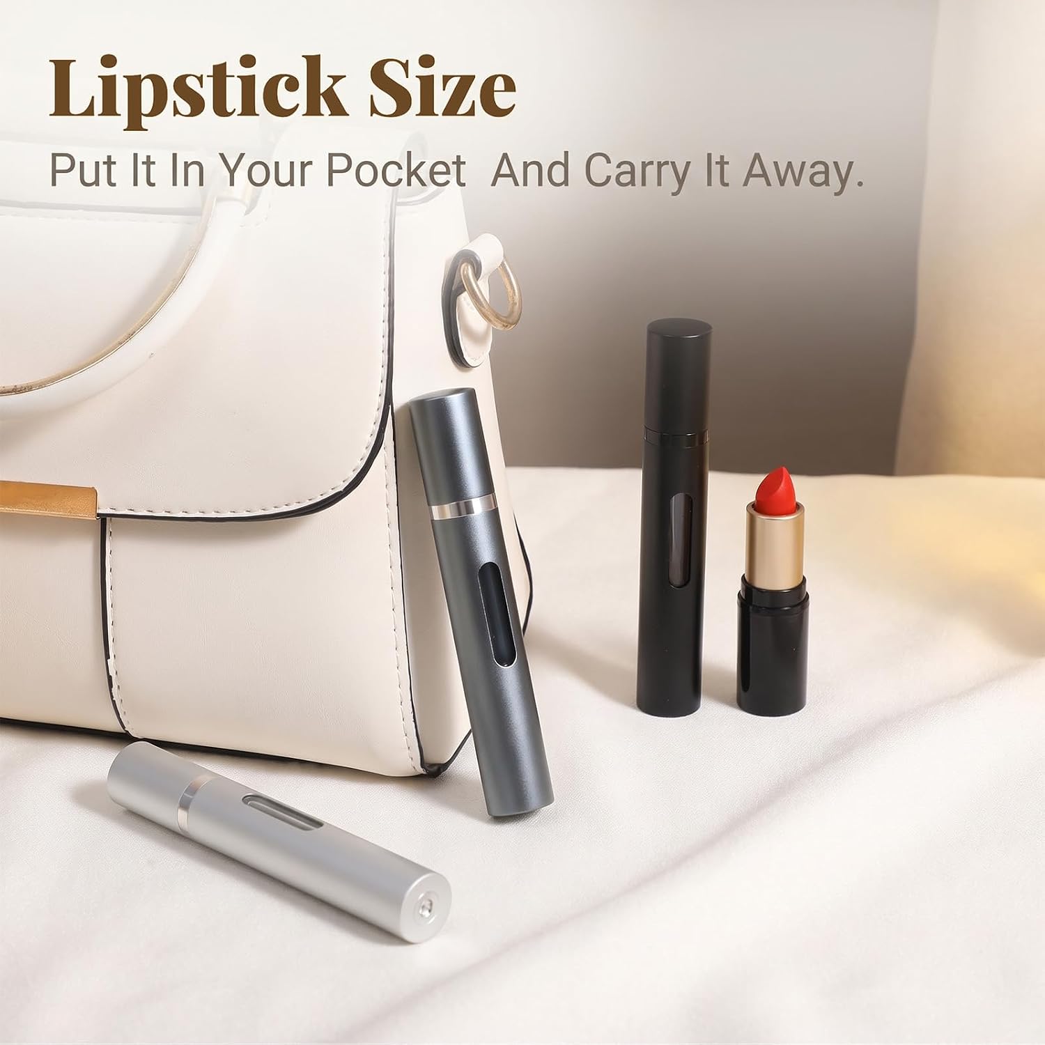 3PCS Perfume Atomizer Travel Refillable, 10ml Perfume Travel Refillable Bottle,Bottom-Filling Fragrances Perfumes Bottle,Mini Cologne Dispenser, Leakproof Portable Sprayer