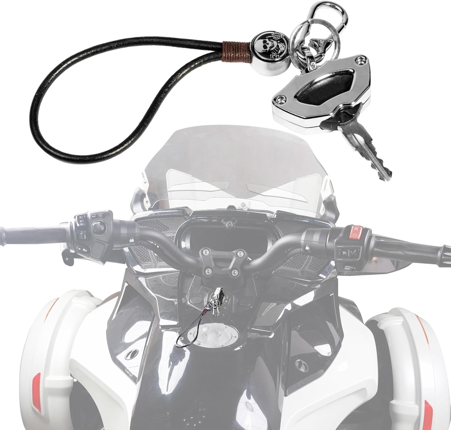 Key Holder Keychain Case for Can-Am Spyder RT F3 GS RS RS-S RT-S RT-L ST ST-L ST-S F3-S F3-L F3-T 2008-2024