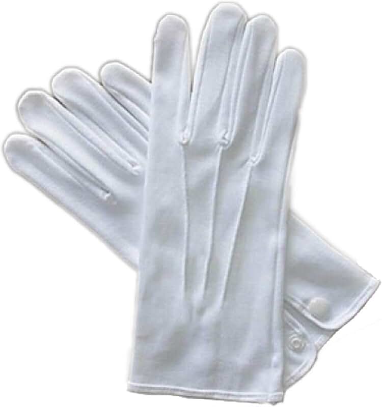 white military gloves