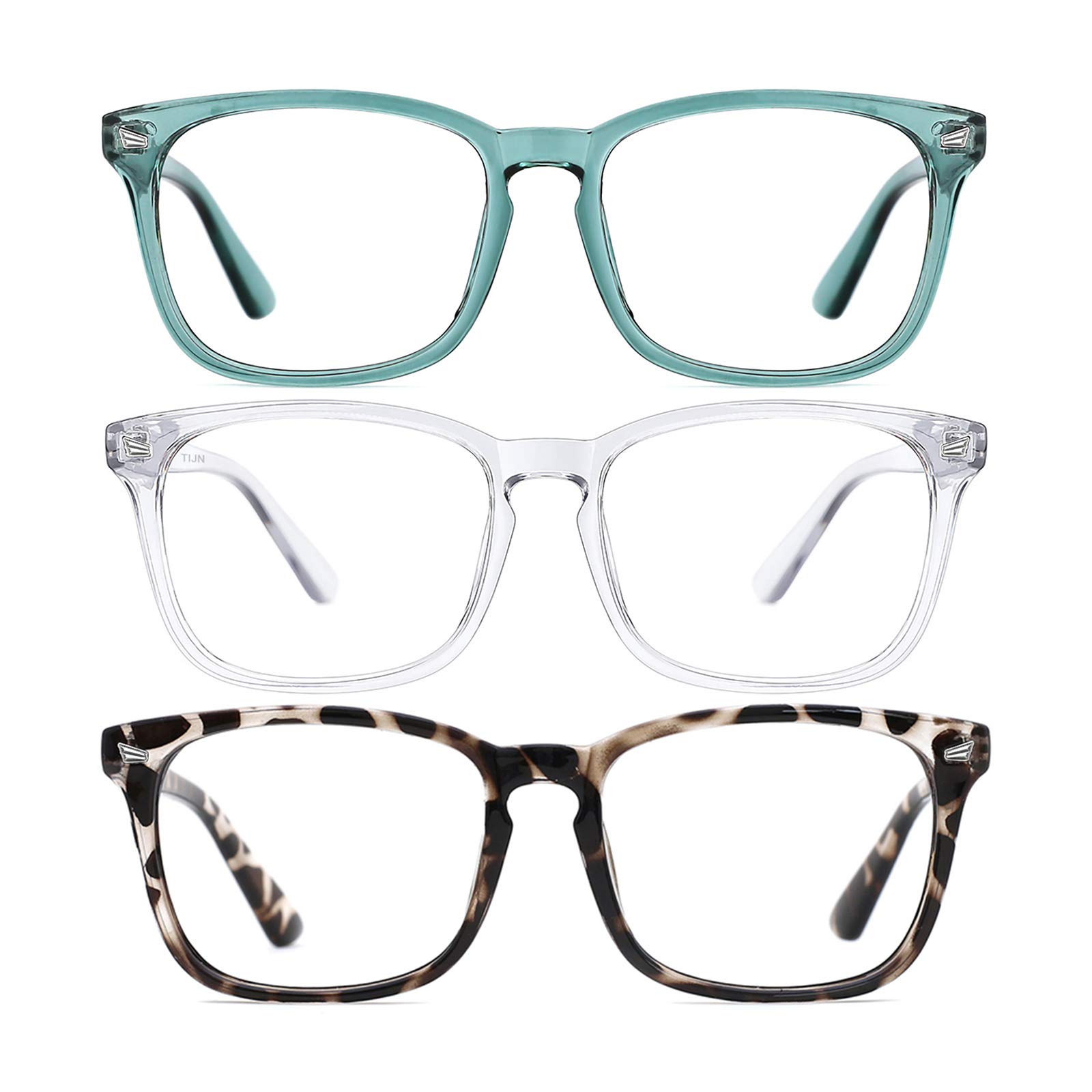 TIJN Blue Light Blocking Glasses Photochromic Lens Sunglasses Anti Eyestrain and UVA/UVB for Women and Men