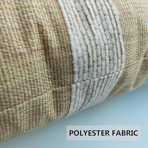 Miniatura 3 de KUKNOS Juego de 2 fundas de almohada decorativas beige y verde azulado de 20 x 20 pulgadas, fundas de almohada color azul claro para sofá, sala de