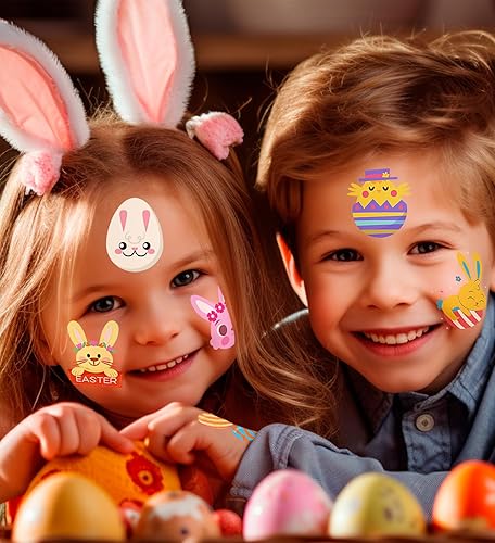 Miniatura 3 de Decoraciones del 4 de julio, tatuajes temporales, 80 piezas de suministros de fiesta de Estados Unidos, rojo, blanco y azul, 4 de julio, bandera de