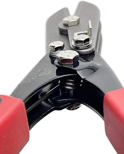 Miniatura 4 de JOUNJIP Engarzadora de chapa metálica de 5 cuchillas, herramienta de HVAC para conductos de calibre 24-28 y tubo de estufa