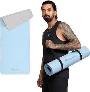 Boldfit Yoga Mats For Women Men Exercise Mat For Home Gym Anti Slip 6mm Workout Yoga Mat Gym Mats - Beetle Grey, Ethylene ... Price In India