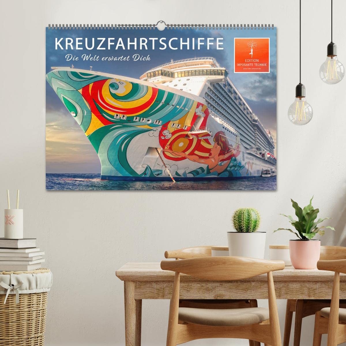 Kreuzfahrtschiffe - die Welt erwartet Dich (Wandkalender 2026 DIN A2 quer), CALVENDO Monatskalender: Sehnsucht nach der nächsten der nächsten Reise warten auf ihre Gäste. (CALVENDO Orte)
