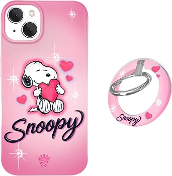 VELVET CAVIAR MagSafe Grip + iPhone 15 Case Bundle - Snoopy Be Mine