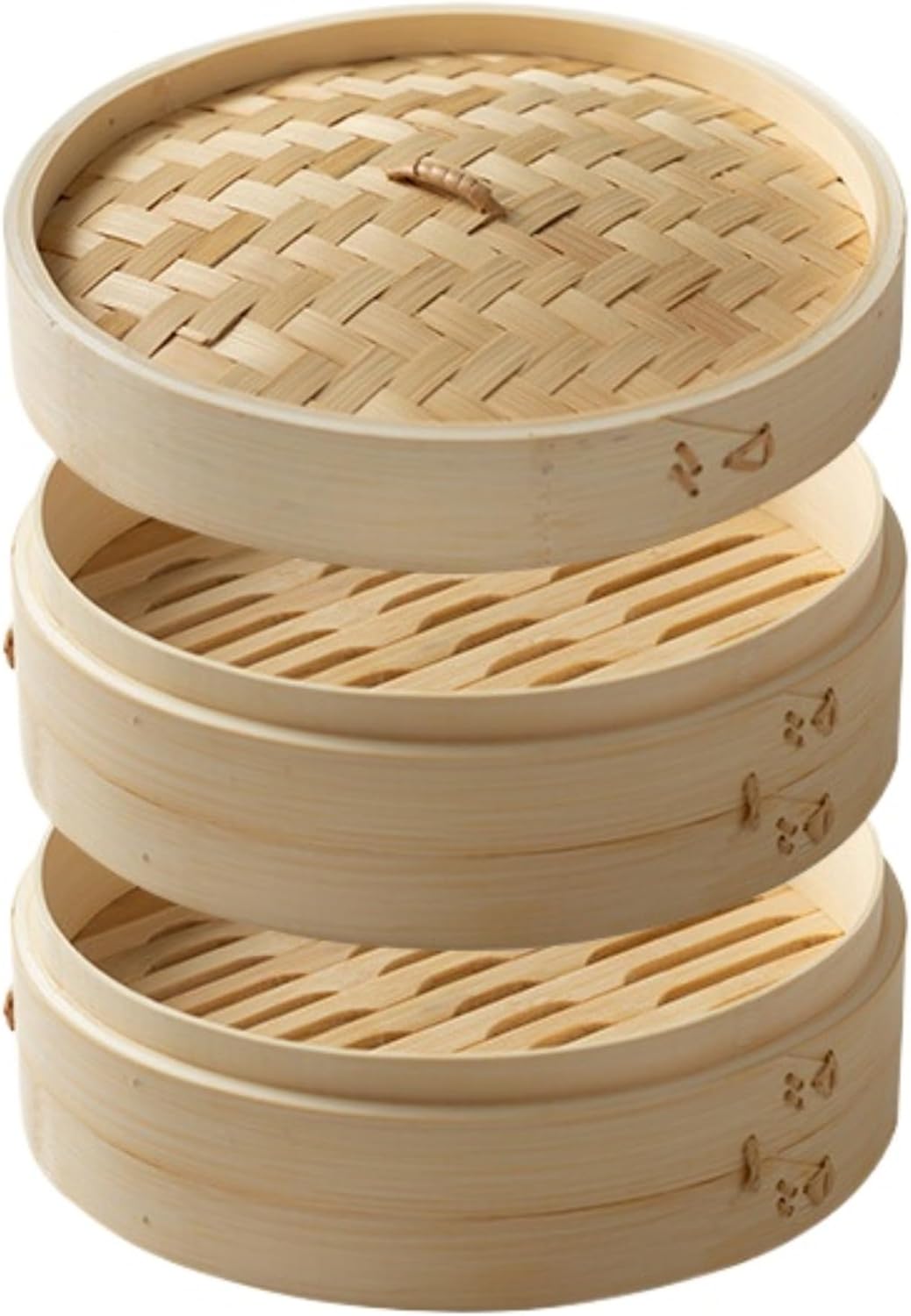 蒸篭 せいろ蒸し ヘルシー 蒸し器 二段 竹製 餃子 饅頭 点心 家庭用 業務用 18cm 20cm (29cm)