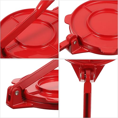Miniatura 8 de KICHOUSE Aluminum Tortilla Press 16.5cm Dough Dumpling Skin Presser Quesadilla Maker Traditional Tortilla Sope Maker Heavy Duty Flour Tortilla