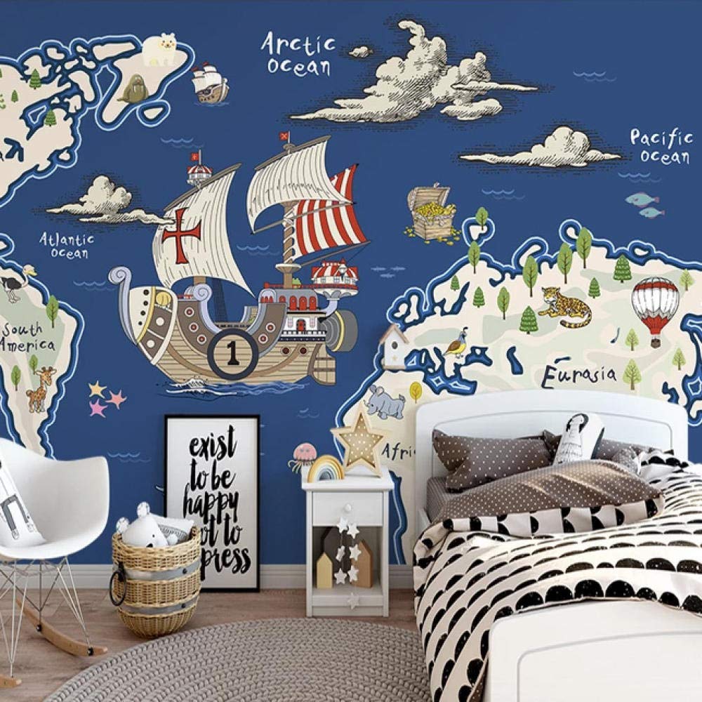 Murales decorativos 300x210cm de tela no tejida con relieve geométrico 3D
