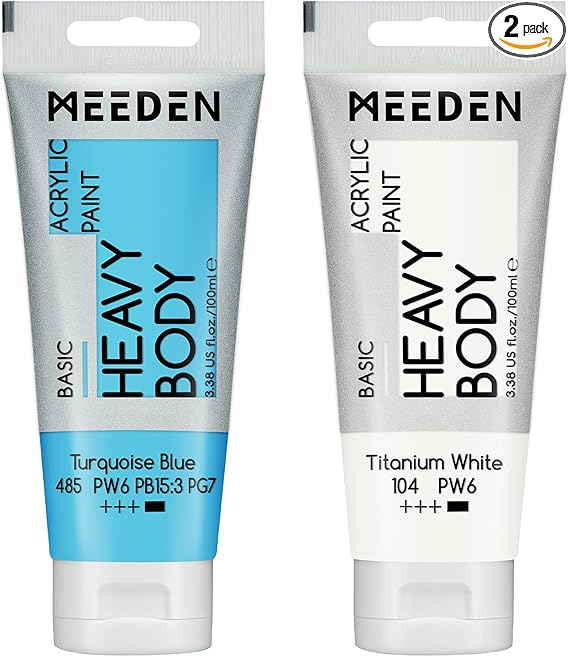 MEEDEN Acrylic Paint Turquoise Blue: 100ml/3.38oz