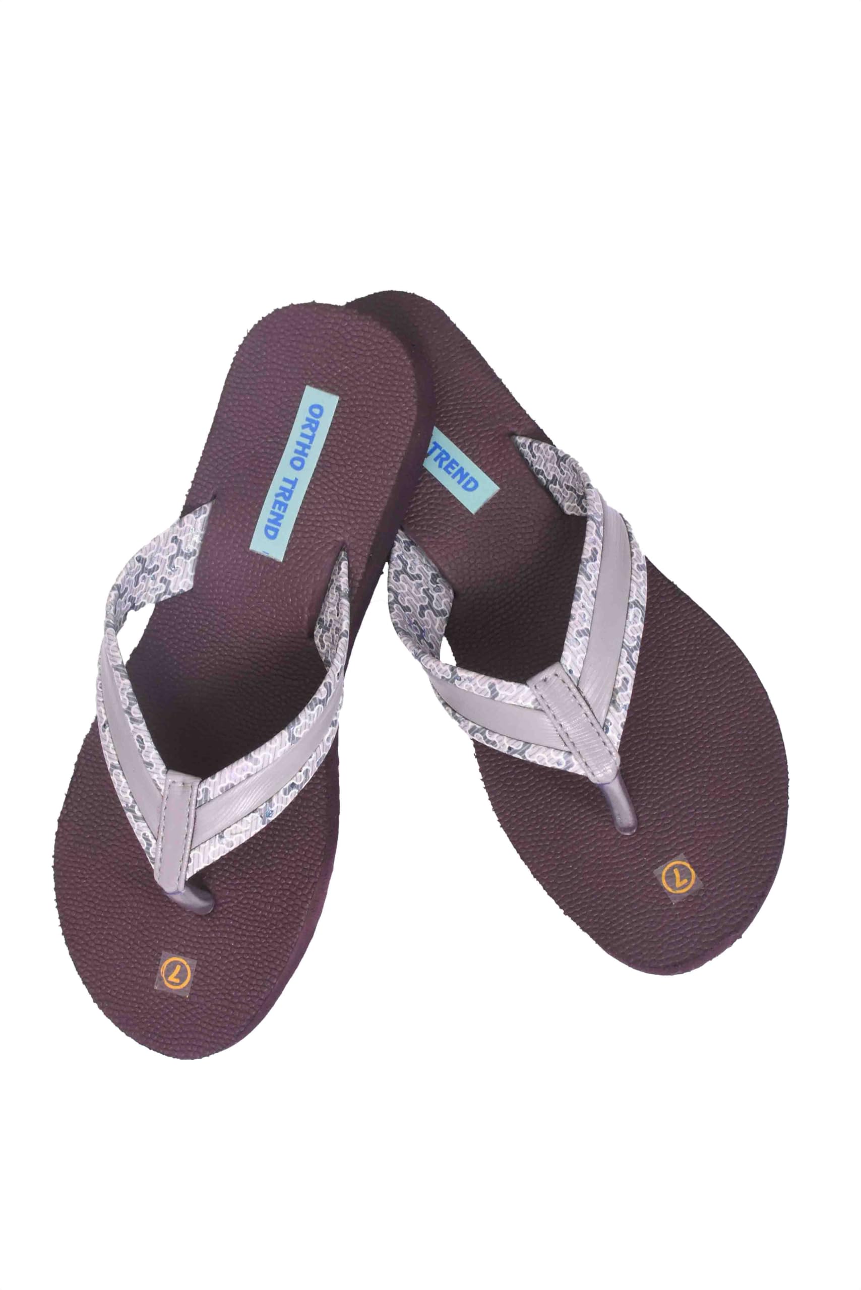 ORTHO TREND Women MCP Super Comfort Fit Lightweight Casual Flip Flops Daily Use Chappal (Grey_6 Size) (B0DDTRBRFY) Amazon Price History, Amazon Price Tracker