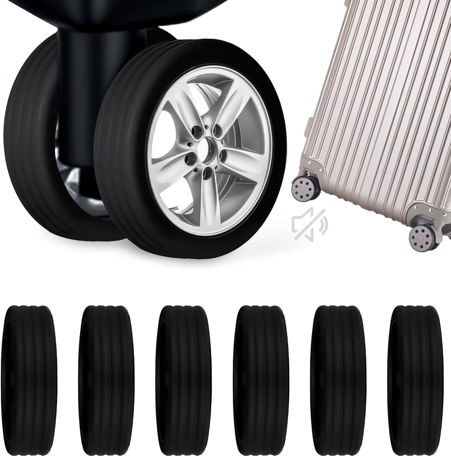 Luggage Wheel Covers, Luggage Compartment Wheel Protection
