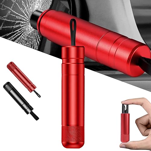 KOSIMI SafeHammer - Martillo de seguridad para romper cristales, martillo de seguridad para automóvil, herramienta de escape de emergencia, cortador